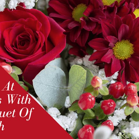 Welcome Harmony At Christmas With Our Bouquet Of The Month