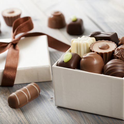 The history of chocolate baskets as a gift
